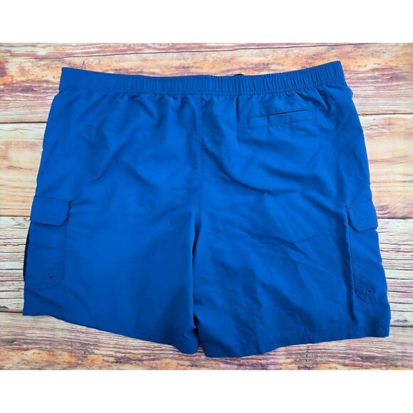 L.L.Bean Mens Supplex Sport Shorts XXXL Blue Quick-Dry Water-Repellent Nylon NWT - Picture 2 of 11